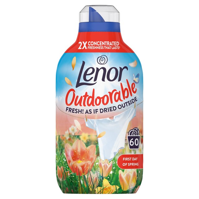 Lenor fabric conditioner Outdoorable First Day of Spring 60 washes, imported from the UK