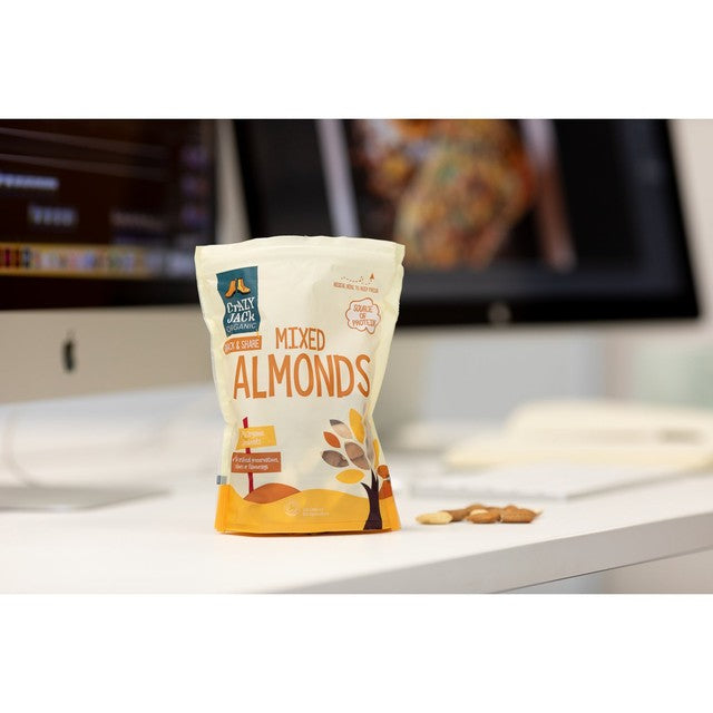 Crazy Jack organic mixed almonds 175g - British product