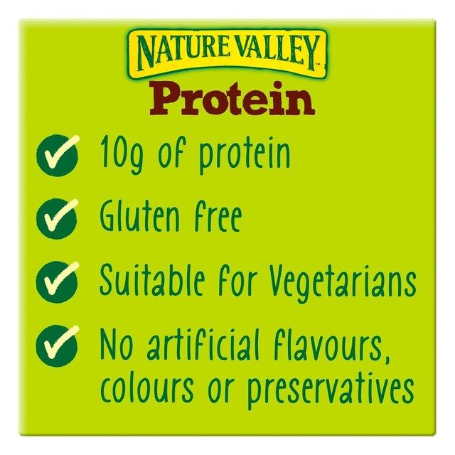 Nature Valley Protein Peanut and Chocolate Cereal Bars 4 x 40g, imported from the UK