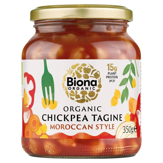 Biona organic chickpea tagine Moroccan style jar (British brand)