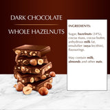 Lindt hazelnuts dark chocolate bar 150g, UK version