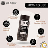 Med Cuisine black tahini paste 310g, imported from the UK
