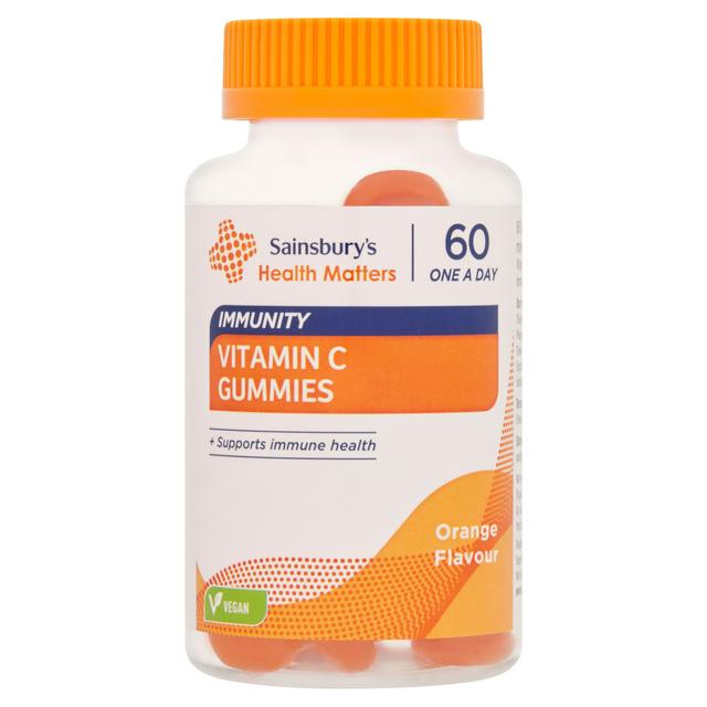 Orange Flavour Immunity Vitamin C Daily Gummies, 60 Count