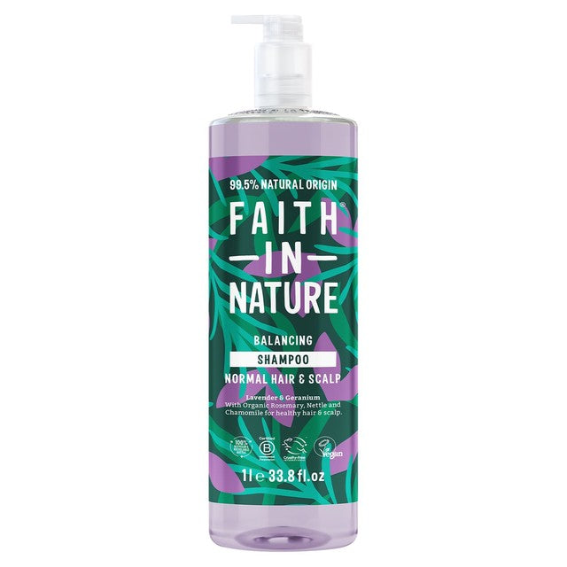 Faith In Nature shampoo Lavender & Geranium 1L - British product
