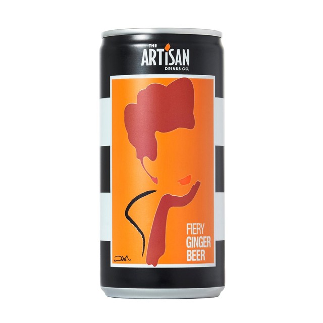 Artisan Drinks Co Fiery Ginger Beer 6x200ml cans - British product