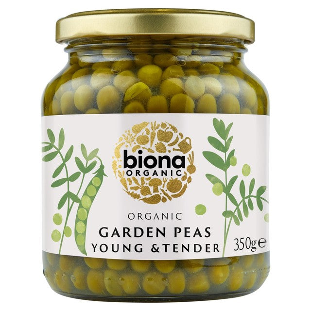 Biona Organic Garden Peas 350g - British product