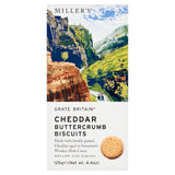 Miller's Wookey Hole Cheddar Cheese Biscuits 125g, imported from the UK