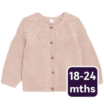 Cardigan à motifs en pur coton M&S Rose 18-24 mois