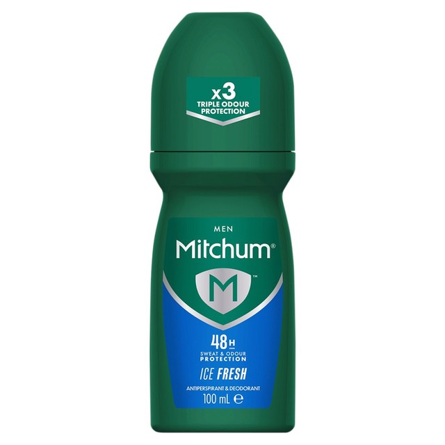 Mitchum Roll-On Deodorant Anti-Perspirant Ice Fresh 100ml, imported from the UK