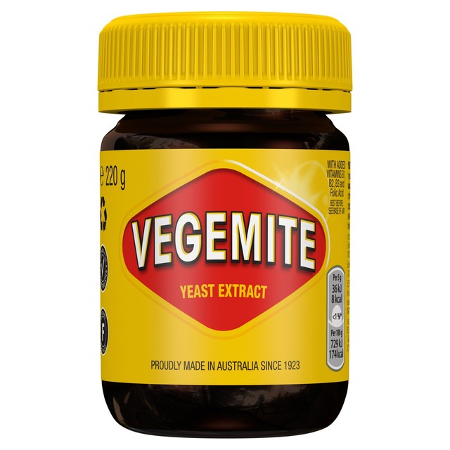 Kraft Vegemite yeast extract spread 220g (British brand)
