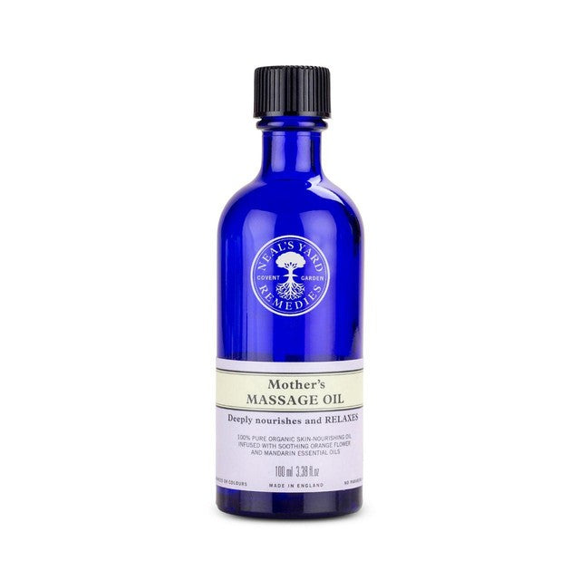 Mothers organic massage oil with orange flower (British brand)