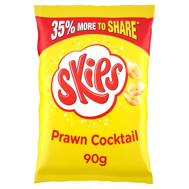 Skips prawn cocktail crisps 90g, imported from the UK