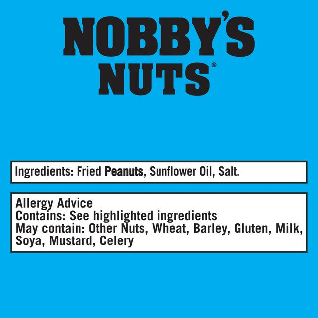 Nobby's Nuts salted peanuts 50g, imported from the UK