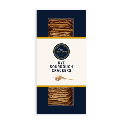 M&S Collection Rye Sourdough Crackers Savoury Biscuits 130g