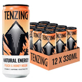 Tenzing natural energy drink Peach and Honey Melon - British product