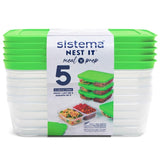 Sistema Nest It meal prep containers 3.7 cup (British brand)