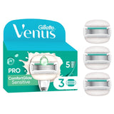 Venus Comfortglide Sensitive razor blades 3 Pack - British product