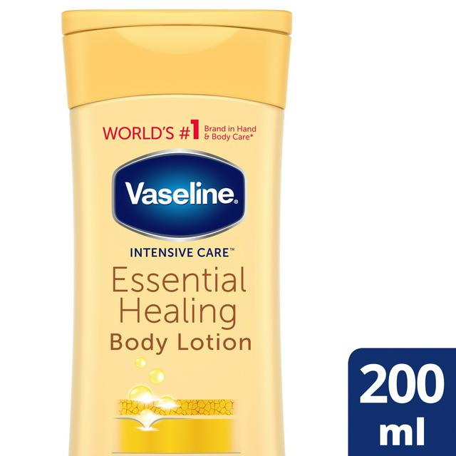 Vaseline Intensive Care Essential Healing Body Lotion Deeply Moisturises Dry Skin 200 ml