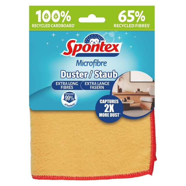 Spontex microfibre duster cloth 30x30cm, UK version