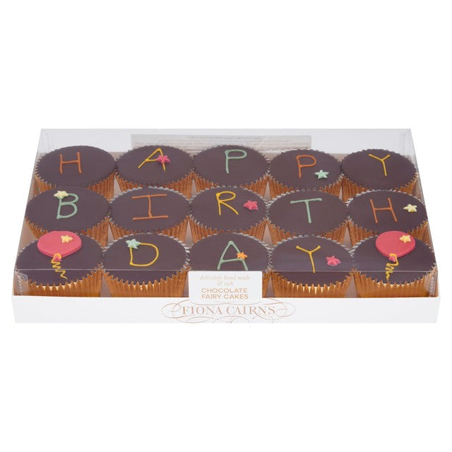 Fiona Cairns Happy Birthday fairy cakes 15 per pack - British product