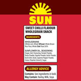 SunBites Sweet Chilli wholegrain snacks 6x25g (British brand)
