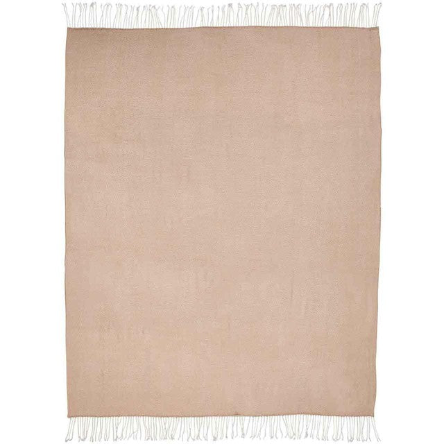 M&S herringbone throw neutral one size, imported from the UK