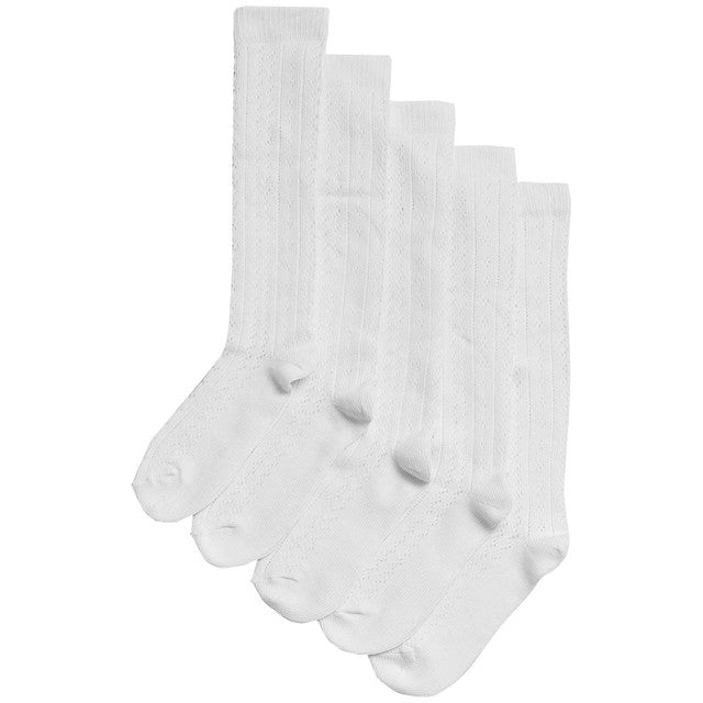 M&S knee high pelerine socks white size 6-8, imported from the UK