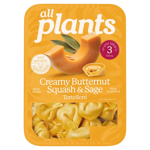 all plants Creamy Butternut Squash & Sage Tortelloni