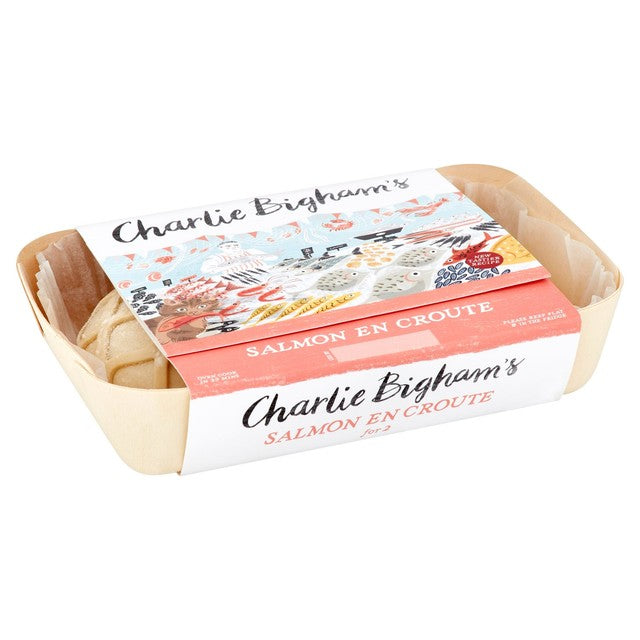 Charlie Bigham's Lachspäckchen im Blätterteig, 2 Stück, 440 g - Britisches Produkt