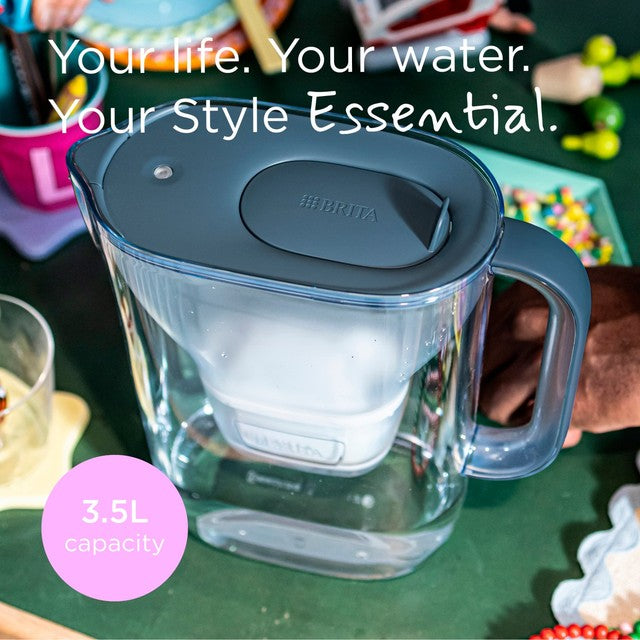 Brita Style Essential water filter jug stone blue (British brand)