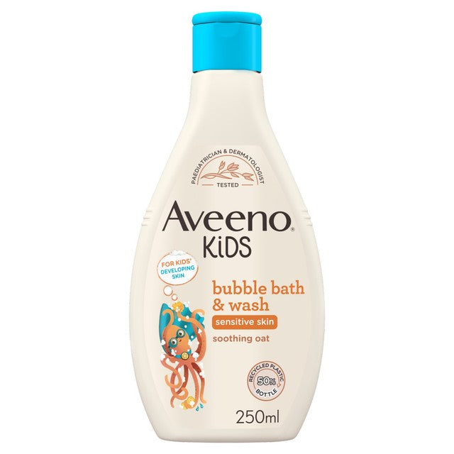 Aveeno Kids Bubble Bath for Sensitive Skin 250ml - British product