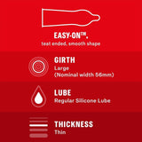 Durex Thin Feel condoms extra lube regular fit 12 pack - British product