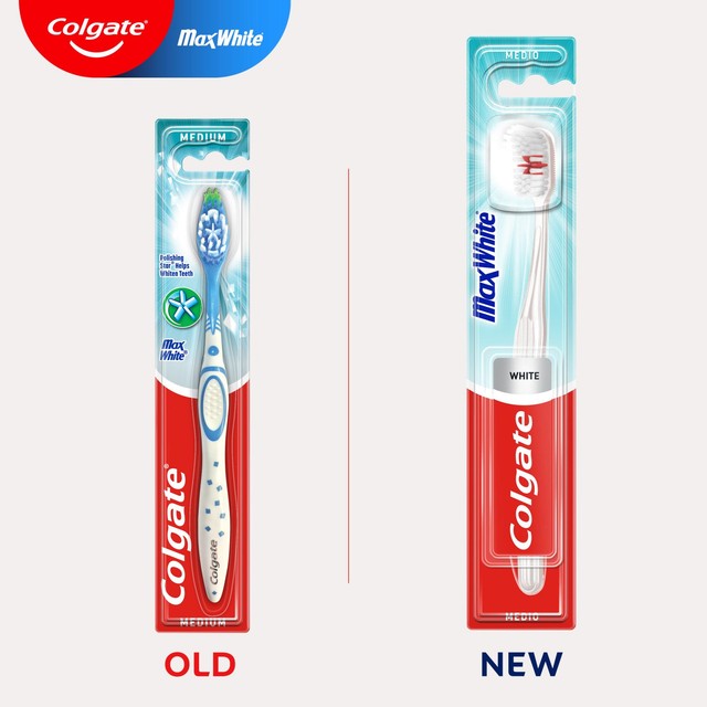 Colgate Max White Medium Manual Toothbrush 3 pack - British product
