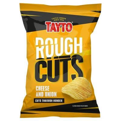 Sainsburys Tayto Rough Cuts Cheese Onion Flavour Ridged Potato Crisps 45g - Achetez en ligne sur McGrocer