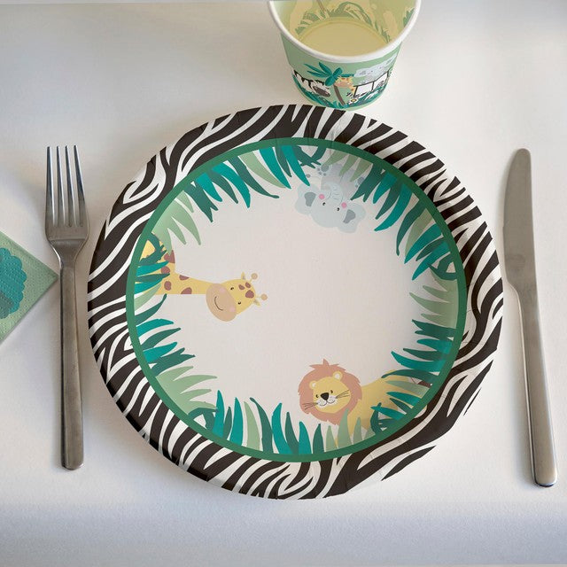 Duni Safari Kids paper plates 22cm, UK version