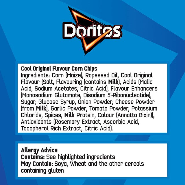 Doritos cool original tortilla chips 5 pack multipack - British product