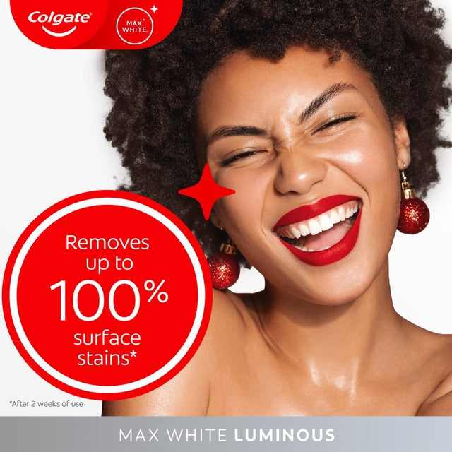 Colgate Max White Luminous whitening toothpaste 75ml - British product