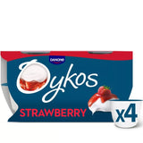 Oykos Strawberry Greek Yoghurt Dessert 4x110g, imported from the UK