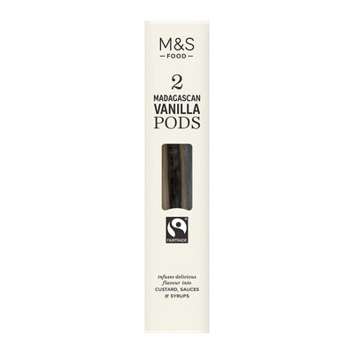 M&S Fairtrade Madagaskar Vanilleschoten 2er Packung
