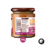 Jar of Meridian crunchy almond butter made from 100% nuts, imported from the UK