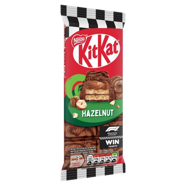 Kit Kat hazelnut chocolate bar 99g, UK version