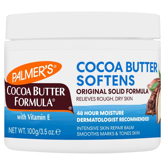 Palmer's Cocoa Butter Formula solid moisturiser 100g, imported from the UK