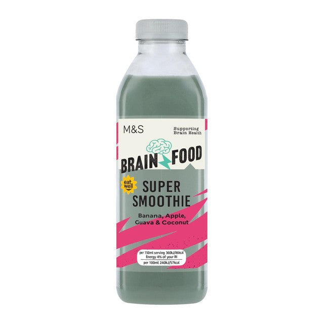 M&S Brain Food Super Smoothie bottle, UK version