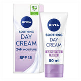 NIVEA Day Cream Moisturiser Sensitive Skin 50ml, imported from the UK