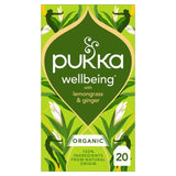 Pukka lemongrass and ginger herbal tea x20 tea bags imported from the UK