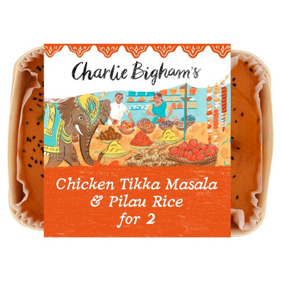M&S Charlie Bigham's Chicken Tikka Masala & Pilau Rice for 2 Ready Meal 805g- Buy online at McGrocer