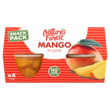 Nature's Finest fruit pots mango in juice 4 x 113g, imported from the UK