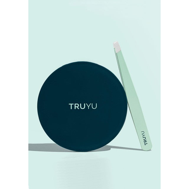 Truyu compact mirror and tweezer set (British brand)