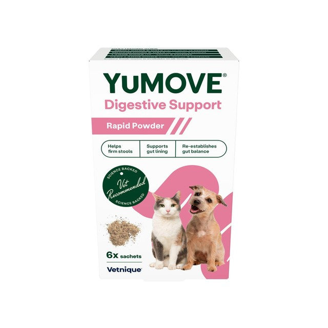 YuMOVE digestive rapid powder for dogs and cats, UK version