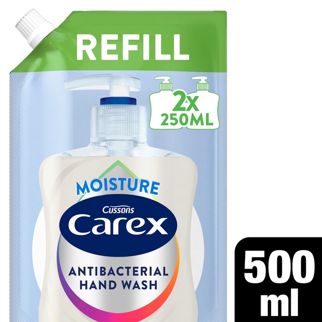 Carex Moisture Antibacterial Hand Wash Refill 500ml - British product
